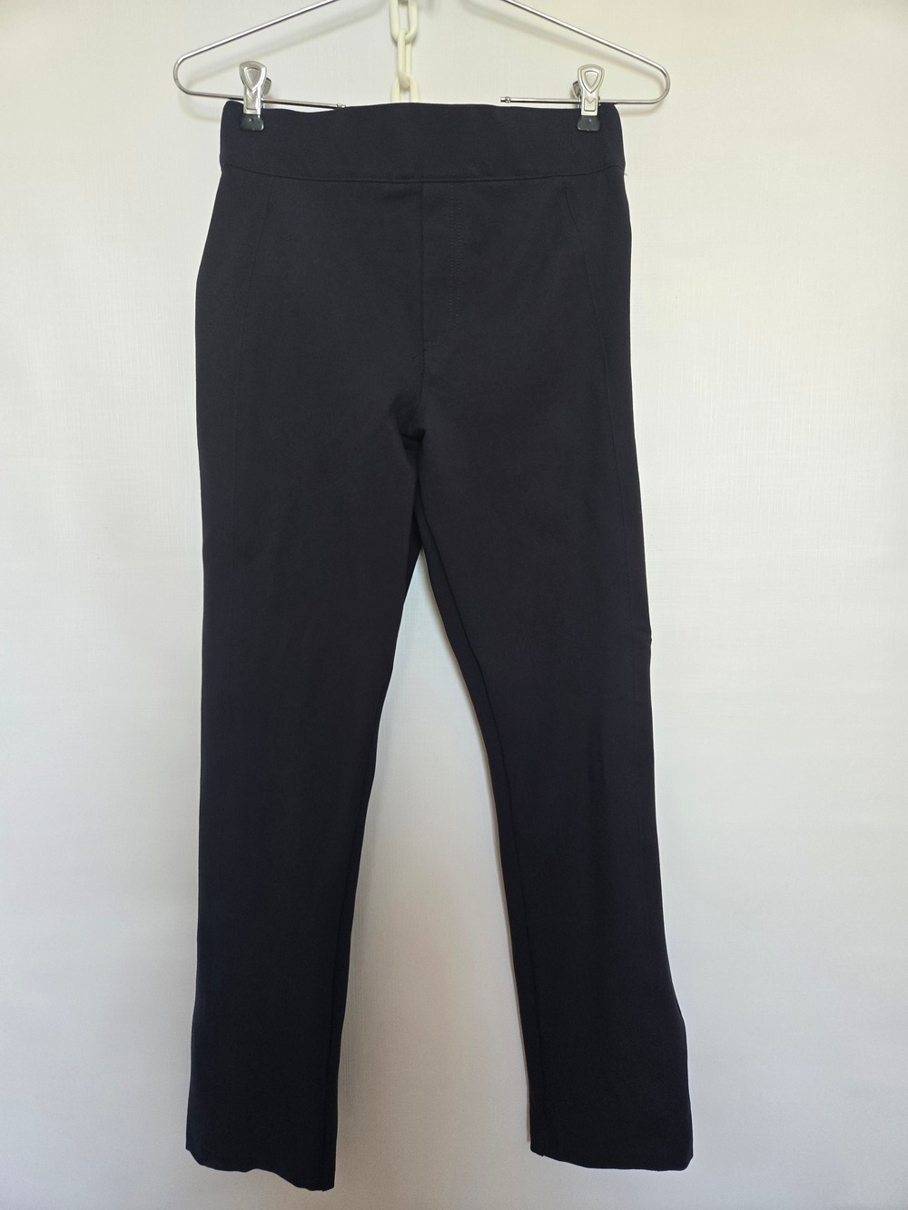 SPANX SUPER SMOOTH PERFECT FIT 'PONTE SLIM STRAIGHT' PANT NAVY BLUE SMALL PETITE